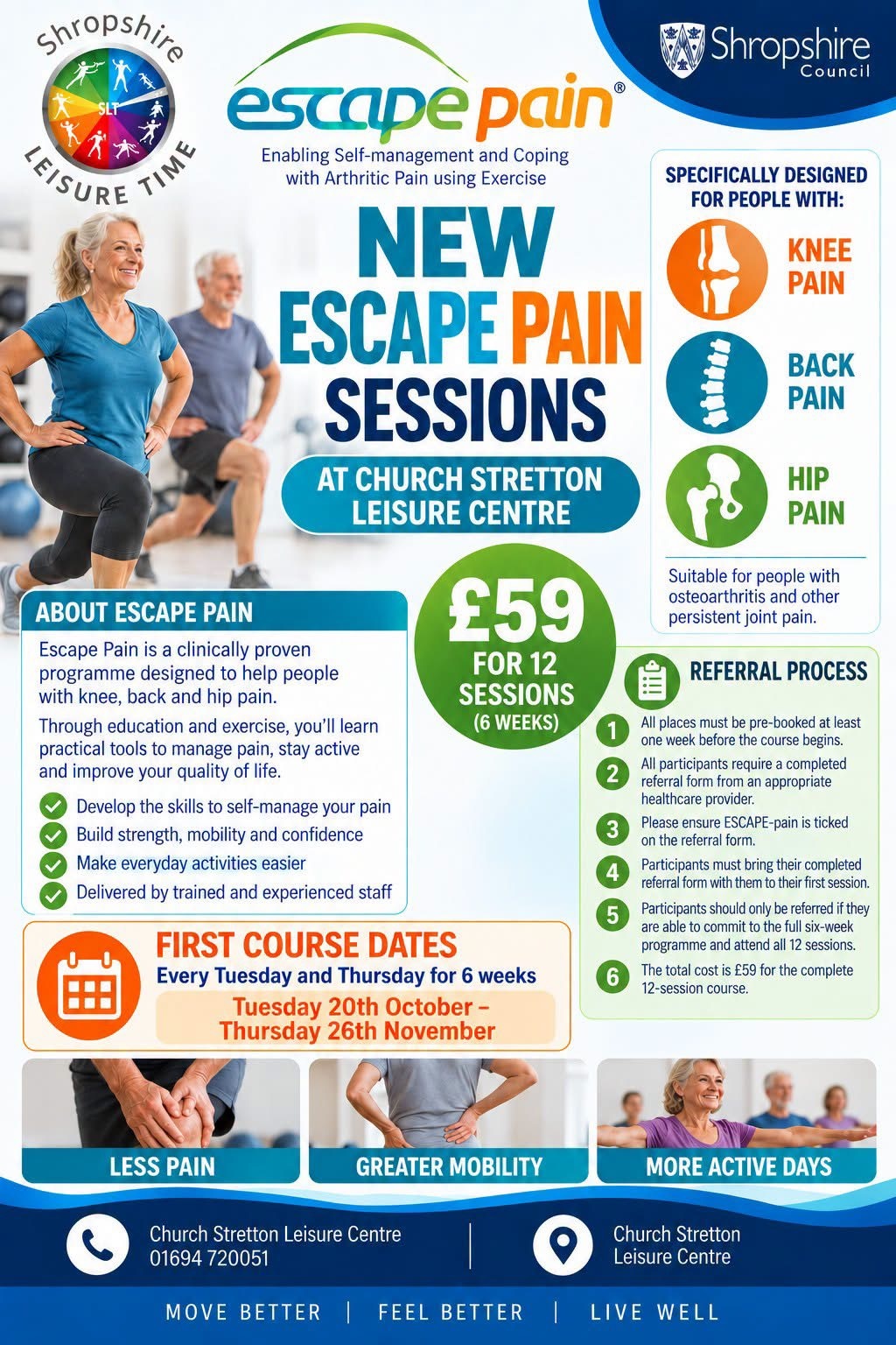 Escape pain poster