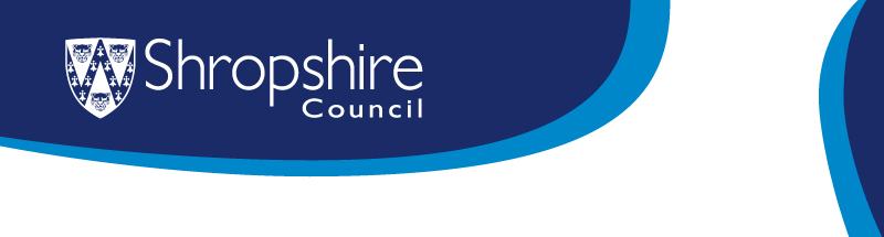 Shropshire Council header