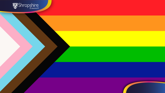 Shropshire Council pride flag