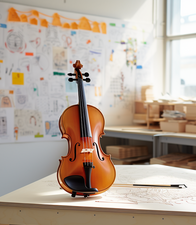 violin in classroom