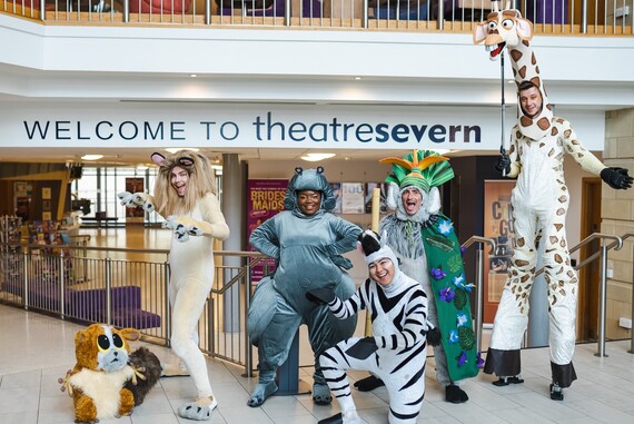 Madagascar cast in costume