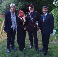 The Mayor and Consort, DL Chris Loughran and his wife at the D-Day event in Elmdon Park