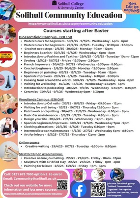 solihull college courses
