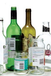 Recycling glass bottles
