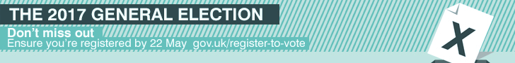 dont miss out on the 2017 general election - make sure you are registered by 22 may