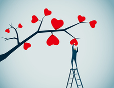 Love your staff, heart, hearts, tree, wellbeing
