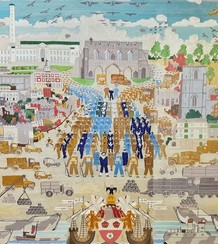 D Day tapestry crop