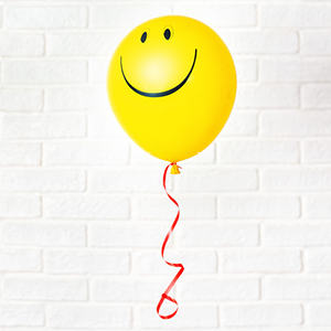 Smiley yellow balloon