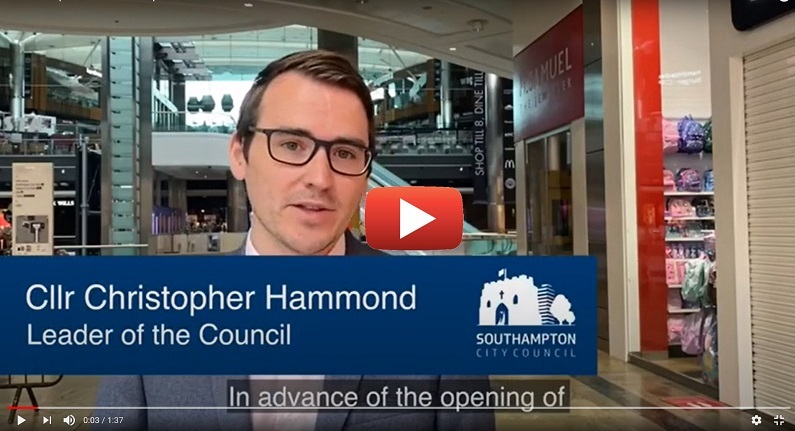 Retail re-opens Cllr Hammond