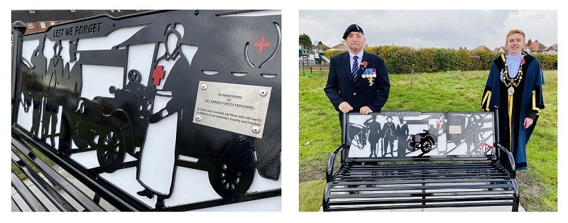 memorial benck armed forces