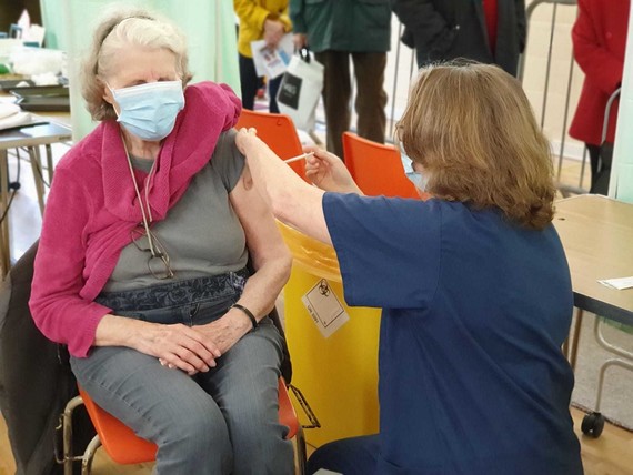 Person getting vaccine 2