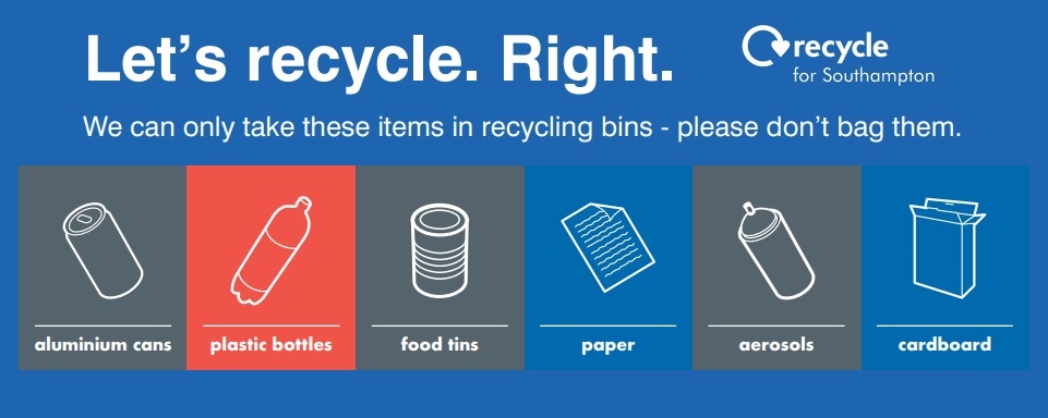 Recycling footer