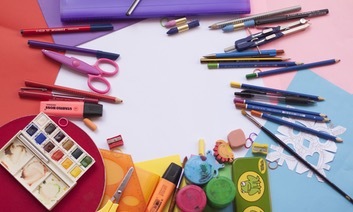Colourful School Supplies