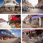 Local shop fronts in the borough of Southend-on-Sea