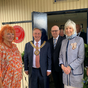 Lady Judy McAlpine, Mayor of Southend, Cllr Habermel, Cllr  Jarvis and His Majesty’s Lord Lieutenant of Essex, Mrs Jenny Tolhurst.