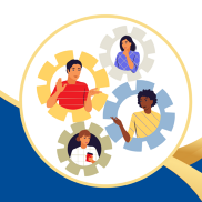 Southend SEND Network logo. Includes a graphic of people and cogs wheels