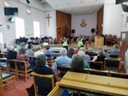 Community Safety Officers speaking at Salvation Army