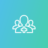 Icon of people with add button