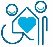 Multi Schools Council logo. A graphic of a stickman person in a wheelchair and another standing with a blue heart in the middle.