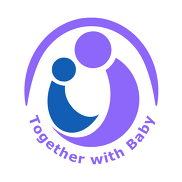 Together with baby purple and blue logo