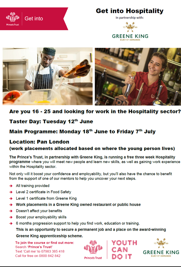 Princes Trust hospitality