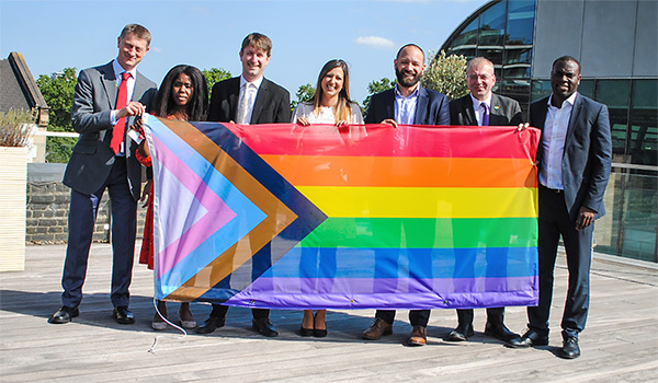 Southwark Council flag raising