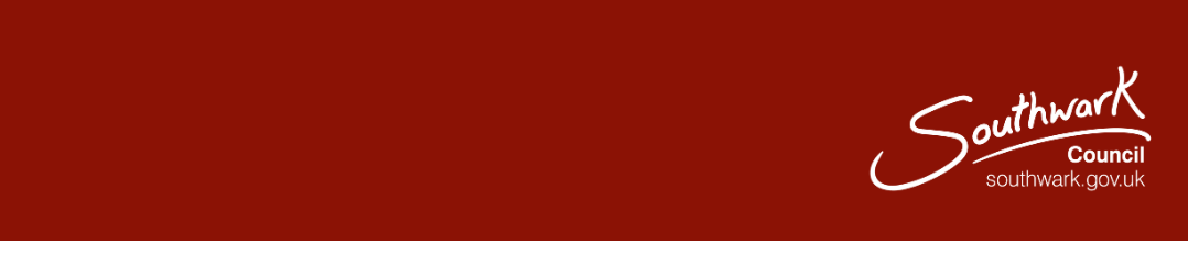 Footer with council logo