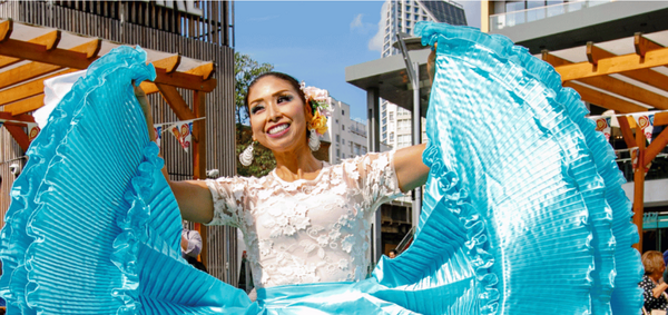 Decorative photo of dancer at Urban Elephant festival
