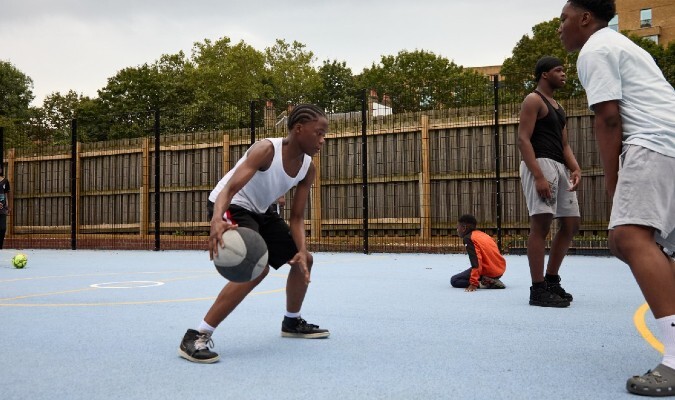 Basketball at Victory Community Park