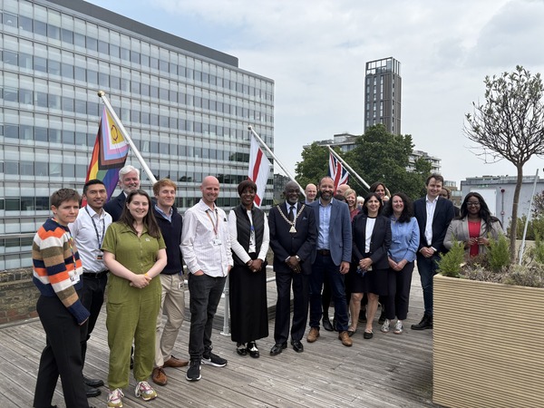 Pride Month flag raising