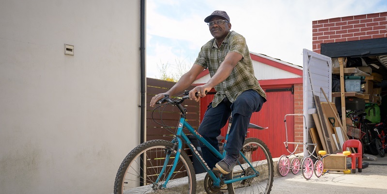 Man on bike 