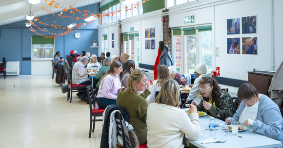 Photo of a warm space at Age UK