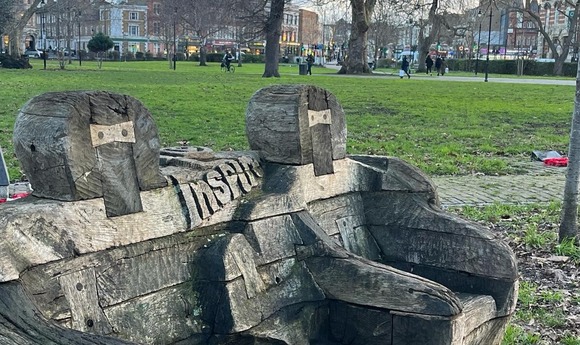 Bench on Camberwell Green