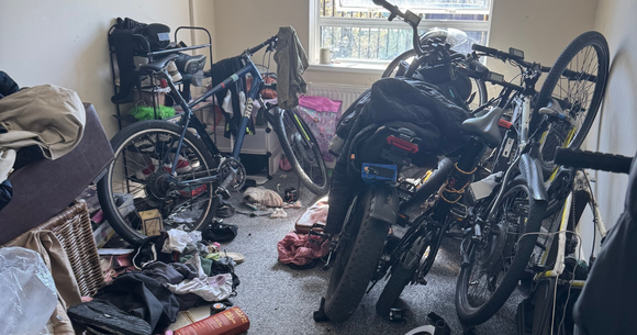 Illegal goods discovered during a police search