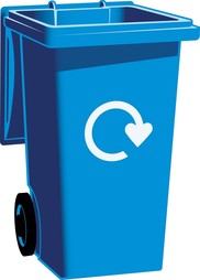 blue bin