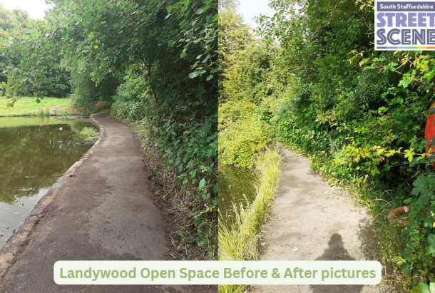 Street Scene Landywood Before After pics