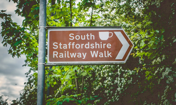 South Staffs Railway Walk sign