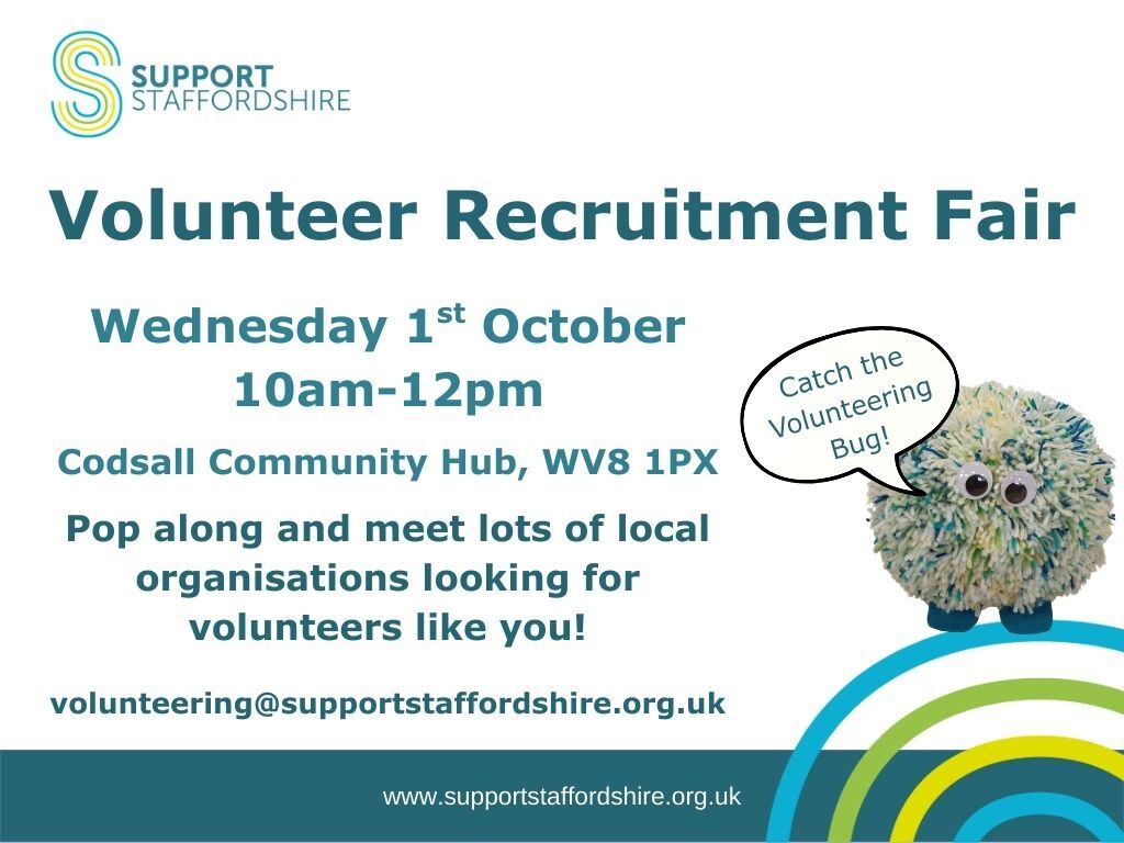 Codsall Volunteer Recruitment Fair poster