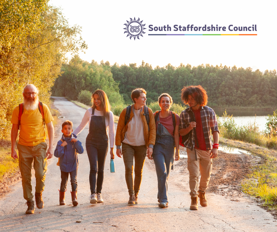 Off road bikes people walking