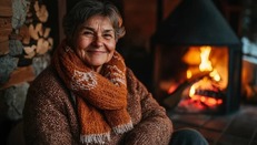 Elderly person winter heating