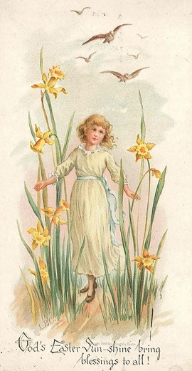 Easter Card D1287 unlisted 19-6