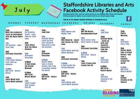 July Library events