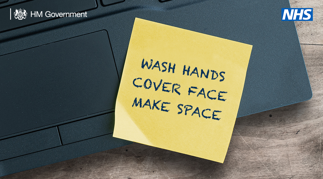 Wash Hands Cover Face Make Space