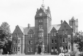St Edwards Hospital Cheddleton. Frontage of main buildings, 1990s