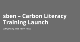 SBEN carbon literacy launch