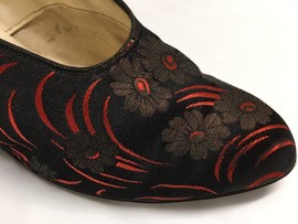 Detail of 1930s shoe from the museum collection