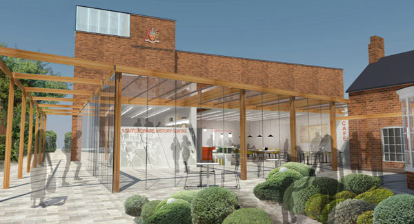 Artists impression of Staffordshire History Centre