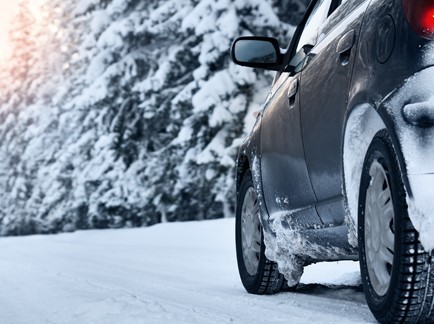 Snow and car