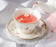 Tea Party with fine china teacup