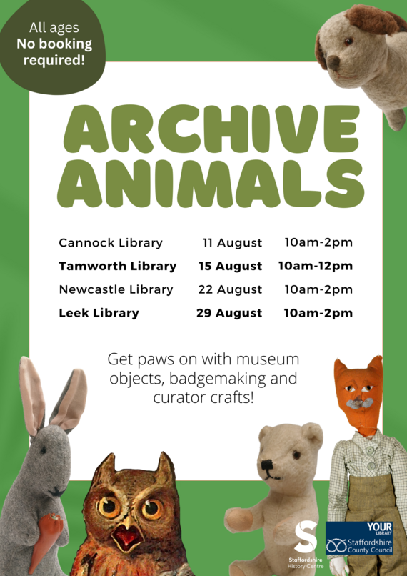 Archive Animals summer activity poster